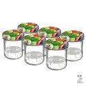 Słoik 346 ml z zakrętką i dociskiem - 6 szt. 132329