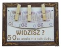 Urodzinowa ramka na pieniądze "Widzisz..." 50-siątka | 28 x 20 cm. P1291P