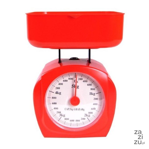 Waga kuchenna czerwona 5kg | WG205 Waga kuchenna czerwona 5kg | WG205