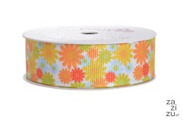 Wstążka ozdobna kwiatki 2,5cm x 5m | YXR-PL1922 _02