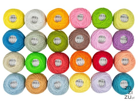 Zestaw kordonków wym.1,5mm x 65m, op. zawiera 24 kolory KOR-MIX2 Zestaw kordonków wym.1,5mm x 65m, op. zawiera 24 kolory KOR-MIX2