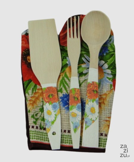 Zestaw rękawica + sztućce drewniane dla Mamy 36 x 28 cm. | P1426PW5 Zestaw rękawica + sztućce drewniane dla Mamy 36 x 28 cm. | P1426PW5