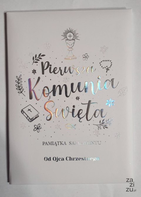 Album A5 Pamiątka Komunii od Ojca Chrzestnego NR017 Album A5 Pamiątka Komunii od Ojca Chrzestnego NR017