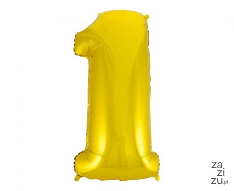 Balon foliowy B&C "Cyfra 1" złota 92cm | FG-C85Z1 Balon foliowy B&C "Cyfra 1" złota 92cm | FG-C85Z1