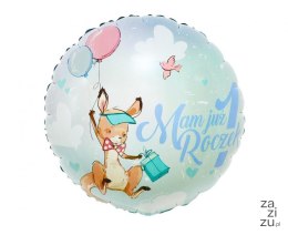 Balon foliowy okrągły MAM JUŻ 1 ROCZEK FG-O1KG