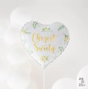 Balon foliowy serce Chrzest Święty 45cm | 127766