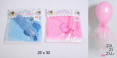 Balon + stojak różowy / niebieski Balon + stojak różowy / niebieski