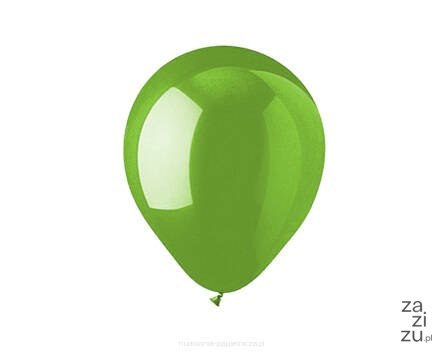 Balony 27cm metalizowane jasna zieleń 100szt. Bal.12M-078 Balony 27cm metalizowane jasna zieleń 100szt. Bal.12M-078