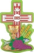 Emblemat na Boże Ciało, Komunia św. 30 x 48 cm - 10 szt Emblemat na Boże Ciało, Komunia św. 30 x 48 cm - 10 szt