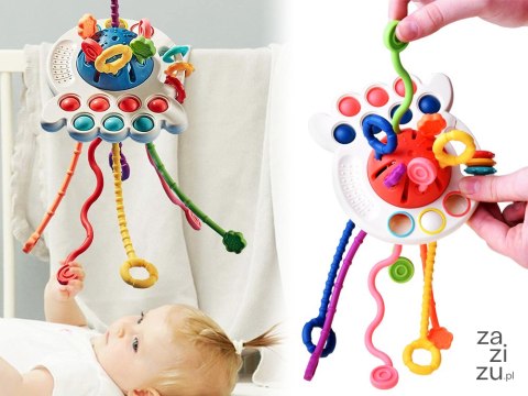 Interaktywna zabawka sensoryczna 4w1 gryzak | ZA4274 Interaktywna zabawka sensoryczna 4w1 gryzak | ZA4274