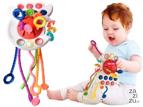 Interaktywna zabawka sensoryczna 4w1 gryzak | ZA4274 Interaktywna zabawka sensoryczna 4w1 gryzak | ZA4274