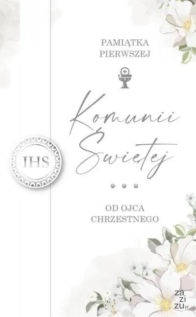 Karnet Komunia Od Ojca Chrzestnego LUX-83 Karnet Komunia Od Ojca Chrzestnego LUX-83