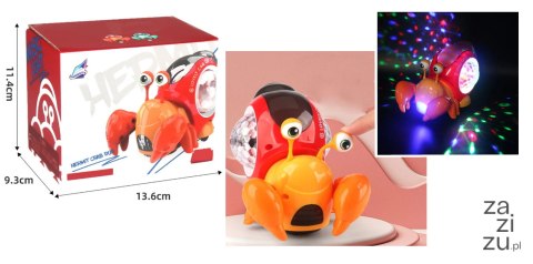 Krab światło-dźwięk-ruch na baterie, w kartonie 13x9x11 cm CH0025 Krab światło-dźwięk-ruch na baterie, w kartonie 13x9x11 cm CH0025