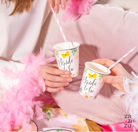 Kubek Bride to be Kwiaty 220ml 6szt. Kubek Bride to be Kwiaty 220ml 6szt.