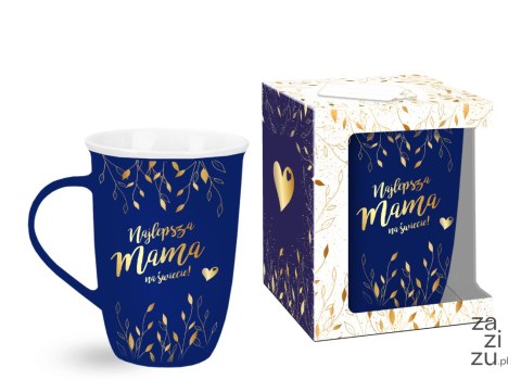 Kubek matowy 430ml granatowy NAJLEPSZA MAMA NA ŚWIECIE Kubek matowy 430ml granatowy NAJLEPSZA MAMA NA ŚWIECIE