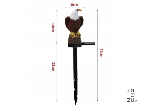 Lampka led solarna dekoracyjny ORZEŁ 42 cm/50 2953 Lampka led solarna dekoracyjny ORZEŁ 42 cm/50 2953