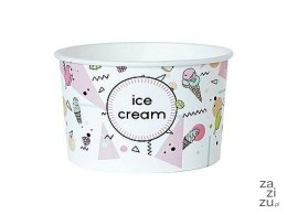 Miski papierowe 360ml Ice Cream 25szt 11-33