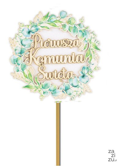 Ozdoba na piku Komunia Święta 5 szt. - Nr. 56 Ozdoba na piku Komunia Święta 5 szt. - Nr. 56
