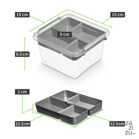 Pojemnik pudełko kosz organizer na drobiazgi 1,15l Pojemnik pudełko kosz organizer na drobiazgi 1,15l