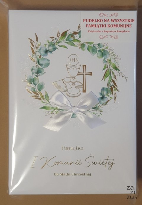 Pudełko na wszystkie pamiątki komunijne od Matki Chrzestnej Pudełko na wszystkie pamiątki komunijne od Matki Chrzestnej