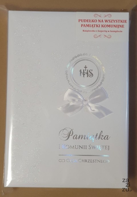 Pudełko na wszystkie pamiątki komunijne od Ojca Chrzestnego Pudełko na wszystkie pamiątki komunijne od Ojca Chrzestnego