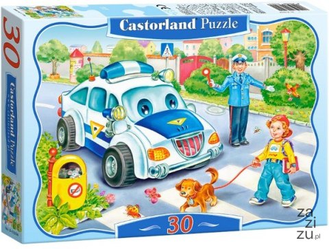 Puzzle 30 el. Policja droga do szkoły Castorland B-03389-1 Puzzle 30 el. Policja droga do szkoły Castorland B-03389-1