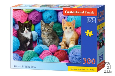 Puzzle 300 el. KITTENS IN YARN STORE Castorland B-030477 Puzzle 300 el. KITTENS IN YARN STORE Castorland B-030477