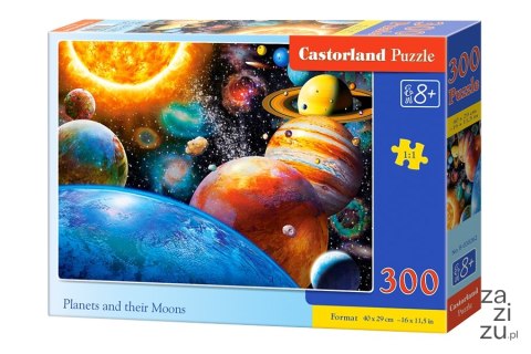 Puzzle 300 el. Planety i ich księżyce Castorland B-030262 Puzzle 300 el. Planety i ich księżyce Castorland B-030262