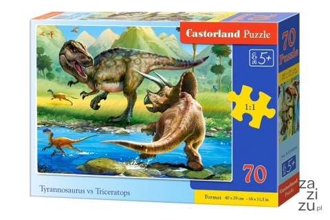 Puzzle 70 el.TYRANNOSAURUS VS TRICERATOPS Castorland B-070084 Puzzle 70 el.TYRANNOSAURUS VS TRICERATOPS Castorland B-070084