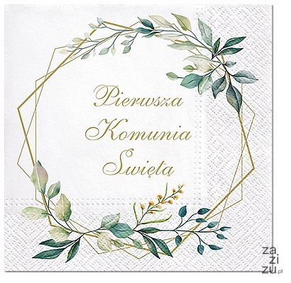 Serwetki 33x33cm Komunia 20szt SDL127820 76-02 Serwetki 33x33cm Komunia 20szt SDL127820 76-02