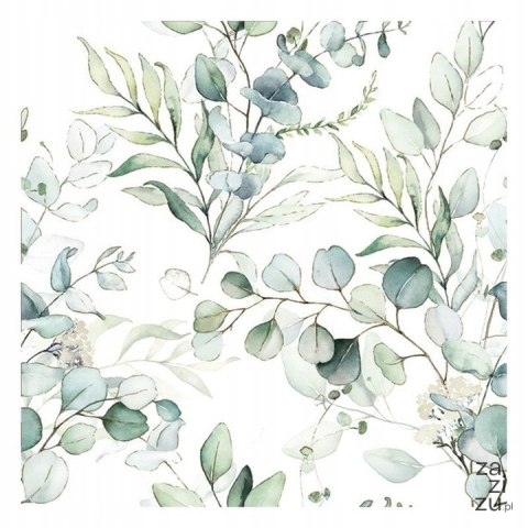 Serwetki papierowe gałązki eukaliptusa 20szt. 33 x 33 cm | 79-39 Serwetki papierowe gałązki eukaliptusa 20szt. 33 x 33 cm | 79-39