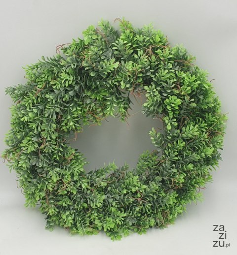 Wianek zielony drobne listki 40cm M93053 Wianek zielony drobne listki 40cm M93053