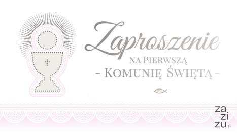 Zaproszenia 10szt KOMUNIA ŚWIĘTA ZK-55 Zaproszenia 10szt KOMUNIA ŚWIĘTA ZK-55