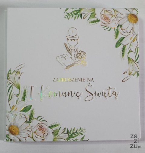 Zaproszenia na Komunię Świętą 10 szt. Nr.009 Zaproszenia na Komunię Świętą 10 szt. Nr.009