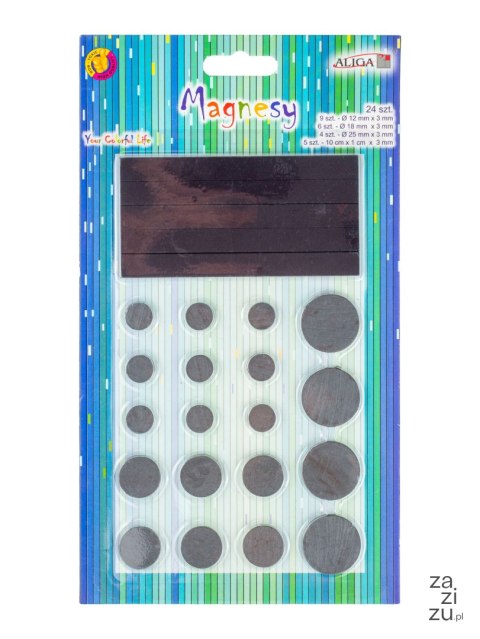 Zestaw magnesów 24szt. MAG-3478 Zestaw magnesów 24szt. MAG-3478