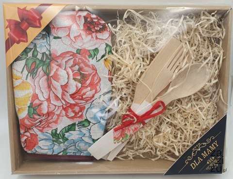 Zestaw rękawica + sztućce drewniane dla Mamy 36 x 28 cm. | P1426PW7 Zestaw rękawica + sztućce drewniane dla Mamy 36 x 28 cm. | P1426PW7