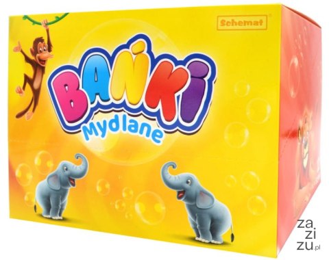 Bańki mydlane 12szt ZWIERZAKI MIX Bańki mydlane 12szt ZWIERZAKI MIX