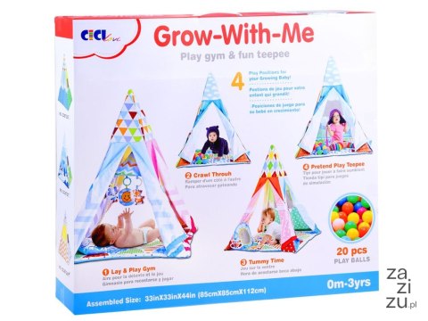 Edukacyjny namiot mata wigwam pozytywka ZA3224 Edukacyjny namiot mata wigwam pozytywka ZA3224
