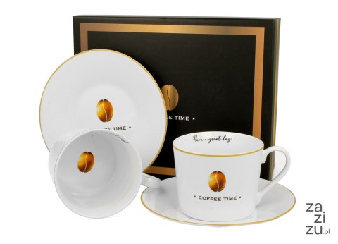 Filiżanki ze spodkami 230ml komplet 2szt. COFFEE TIME 2 Filiżanki ze spodkami 230ml komplet 2szt. COFFEE TIME 2