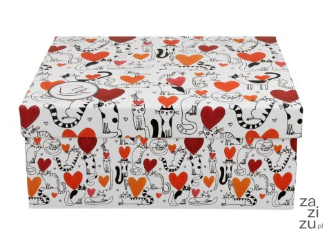 Filiżanki ze spodkami 230ml komplet 2szt. Koci Świat SERCA Filiżanki ze spodkami 230ml komplet 2szt. Koci Świat SERCA