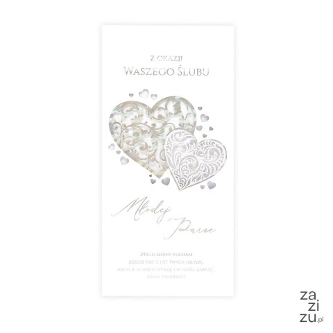 Karnet DL LUX ŚLUB Młodej Parze 005 Karnet DL LUX ŚLUB Młodej Parze 005