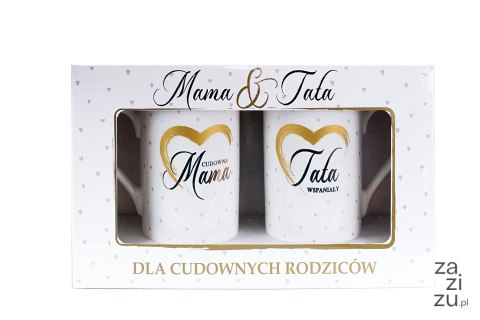Kubek komplet Cudowana Mama / Wspaniały Tata Q 897 Kubek komplet Cudowana Mama / Wspaniały Tata Q 897