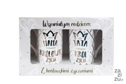 Kubek komplet Mama/tata korona Q 898