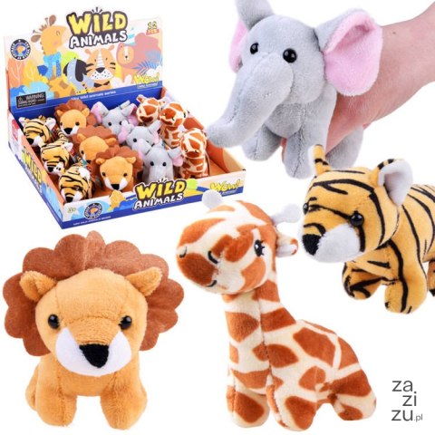 Maskotka 12szt. Safari słoń lew tygrys żyrafa | ZA4415 Maskotka 12szt. Safari słoń lew tygrys żyrafa | ZA4415