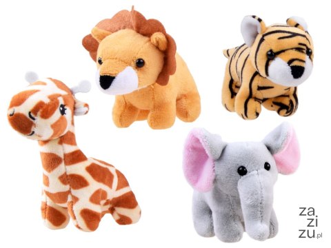Maskotka 12szt. Safari słoń lew tygrys żyrafa | ZA4415 Maskotka 12szt. Safari słoń lew tygrys żyrafa | ZA4415