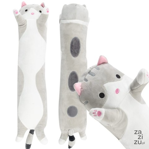 Maskotka kotek plusz podłużna długi 70cm poduszka wałek | B-2188 Maskotka kotek plusz podłużna długi 70cm poduszka wałek | B-2188