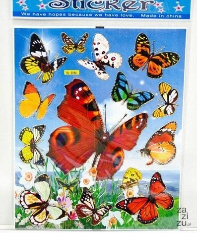 Naklejki 10szt MOTYLE BL-309 Naklejki 10szt MOTYLE BL-309