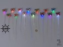 Peruka pasemka światłowód led 35cm 24szt.