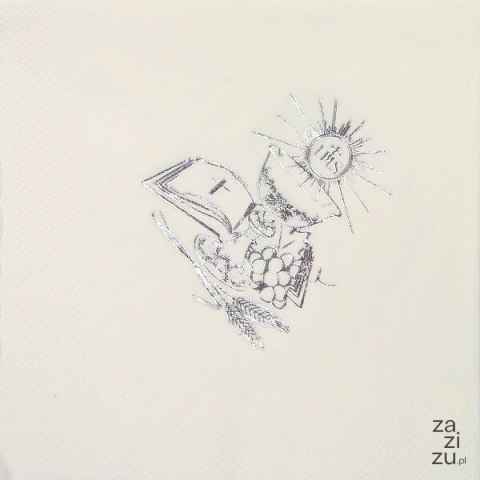 Serwetka 33x33 Kom.- Kielich biały SR Serwetka 33x33 Kom.- Kielich biały SR