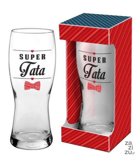 Szklanka do piwa 500ml Super Tata Szklanka do piwa 500ml Super Tata